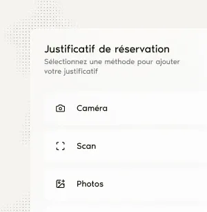 Illustration Justificatif de réservation